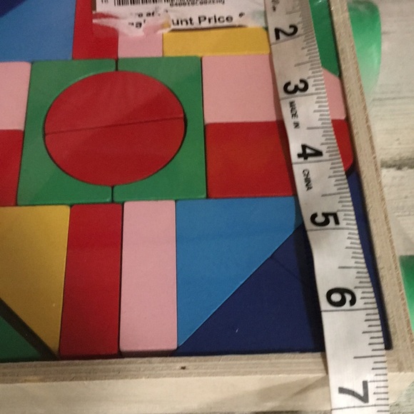 Ankyo Development Learn & Play Wooden Building Blocks in pull wagon with wheels - Picture 4 of 4